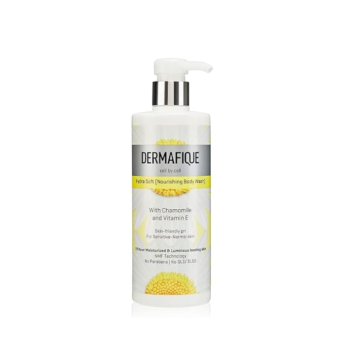 Hydra Soft Nourishing Body Wash – 500ml Showergel for Women &amp Men No Parabens/SLS/SLES With Vitamin E &amp Chamomile Suitable for Sensitive - Normal Skin | Dermatologist Tested