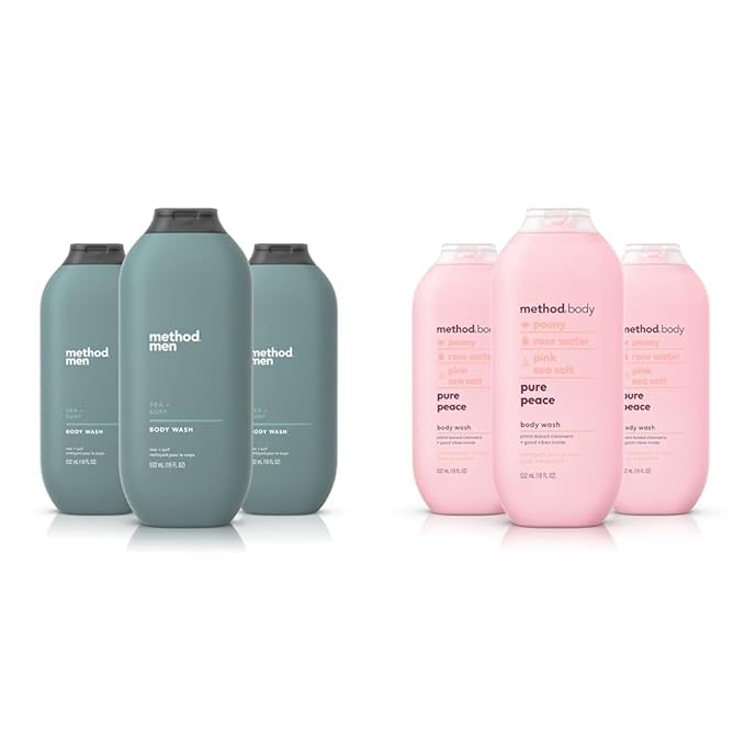 Method Men Body Wash Sea + Surf Paraben and Phthalate Free 18 FL OzSoftening &amp Body Wash Pure Peace Paraben and Phthalate Free 18 ozDetoxifying