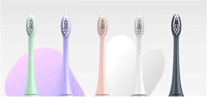 Replacement Toothbrush Head Compatible Compatible for Ordo Sonic+/Sonic Lite Electric Accessories Soft Bristles Nozzles(4pcs Black)