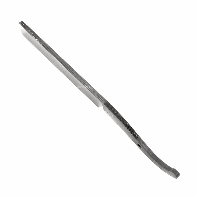 Shave Master USA Damascus Straight Razor Blade Blank - DIY Knife Kit with Stainless Pinstock - Hollow Ground - 416 Layer Carbon Steel - Custom Shaving Build - Made in America for Makers &amp Collecto