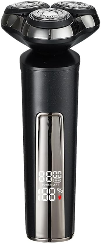 PATIGARU Electric Razors for Men - IPX7 Waterproof for Wet &amp Dry Shave Portable Razor with LCD Display Beard Trimmer Cordless with USB-C Charging Cable
