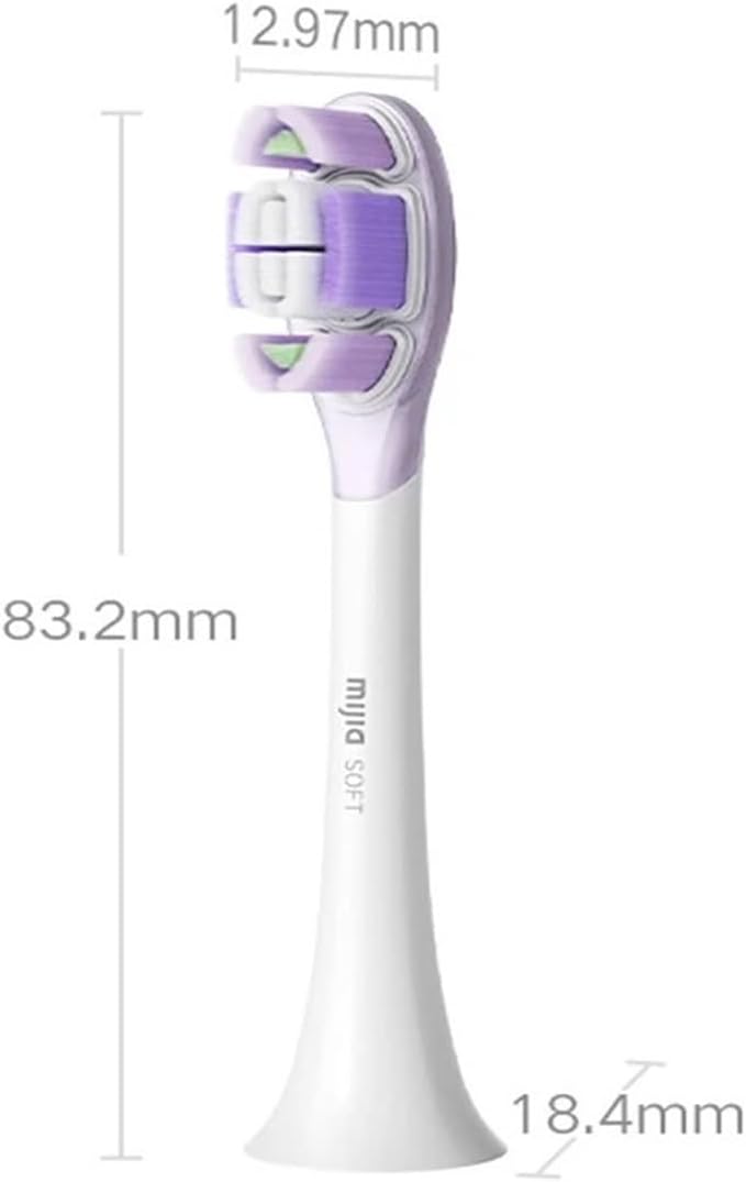 Compatible with Xiaomi Mijia Electric Toothbrush Heads Suitable for Vibrating Pro with 4 Brushing Modes and IPX8 Waterproof(Caring Version)