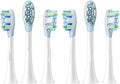 Compatible for Mijia Electric Toothbrush Brush Head 3/6PCS Compatible for Sonic Vibration Pro 4 Brushing Modes IPX8 Waterproof(6PCS Clean Version)