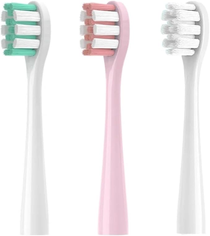 10/pcs Suitable Sonic Electric Toothbrush Heads Compatible for with Replacement Tooth Brush Bristles(Milky White)