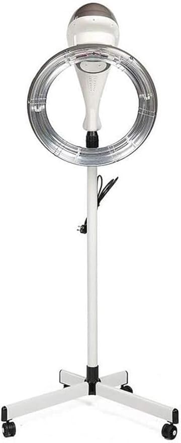950W Orbiting Stand Up Hair Dryer Professional Hair Color Processor &amp Heater Accelerator with Rolling Base Digital Control Hairdressing Equipment