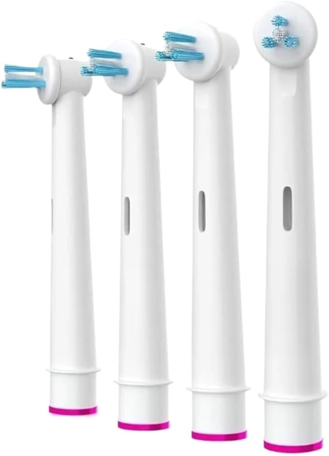 Universal Brush Head Refill Compatible For Oral B Electric Toothbrush Sensitive Precision Clean Floss Cross Action Brush Nozzles For Oralb(Powertip)