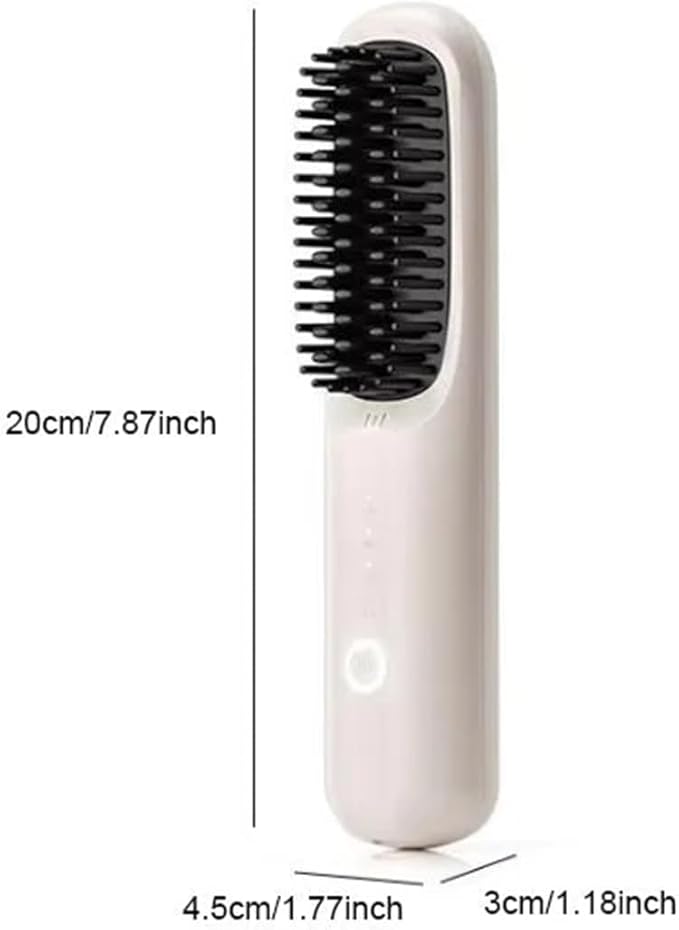 Cordless Hair Straightener BrushPortable Dormitory Home Wireless Hair Straightening Comb Negative Ion Does Not Damage Hair Straight Hair Soft Hair Straightening Comb. (Purple)