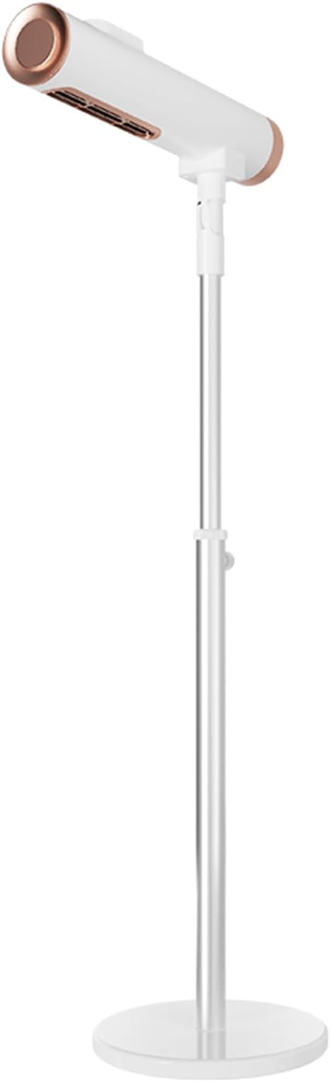 Adjustable Standing Hair Dryer Hands-Free Vertical Blow Dryer with Cool/Hot Air Settings Space-Saving Design for Bathroom Salon &amp Home Use - Includes Diffuser &amp Concentrator
