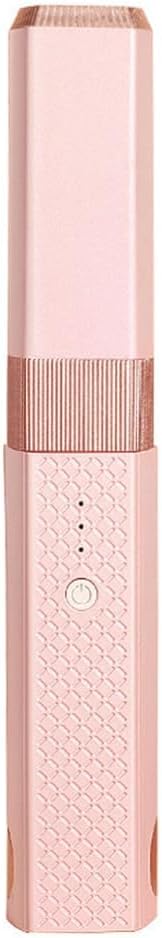Cordless Hair Straightener 2 in 1 Portable Mini Ceramic Flat Iron and Curler USB-C Rechargeable Travel Straightener Lock in Moisture &amp Shine 3 Levels Adjustable (Pink)