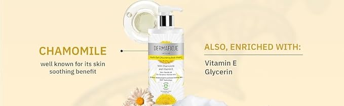 Hydra Soft Nourishing Body Wash – 500ml Showergel for Women &amp Men No Parabens/SLS/SLES With Vitamin E &amp Chamomile Suitable for Sensitive - Normal Skin | Dermatologist Tested