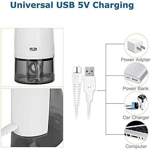 Water Flosser Cordless Teeth Cleaner 3 Modes Water Dental Flosser USB Rechargable Portable Oral Irrigator for Travel Braces &amp Bridges Care (White)