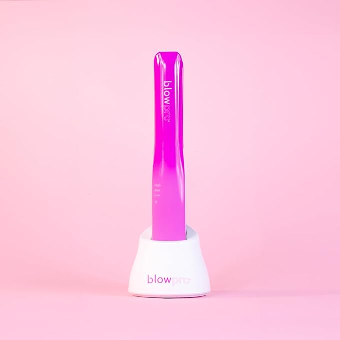 blowpro Cordless Styling Iron Made to Travel USB Rechargeable Iron 1 Titanium Plates 35 min of Cordless Styling 3-Preset Heat Settings Travel Lock Rapid Heat Tech!