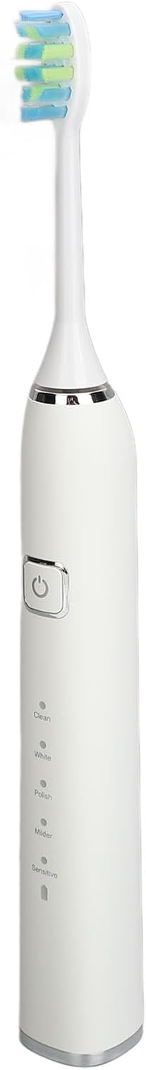Pomya Electric Tooth Brush Smart Toothbrush IPX7 Powerful Motor for School (White)