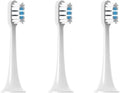 Replacement Toothbrush Heads Compatible for T300/T500/T500C/T700(White blue-3pcs)