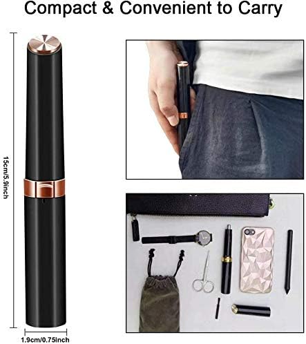 Nose Hair Trimmer Ear and Nose Hair Trimmer for Men Painless Nose Hair Remover Battery-Powered Ear and Nose Hair Trimmer