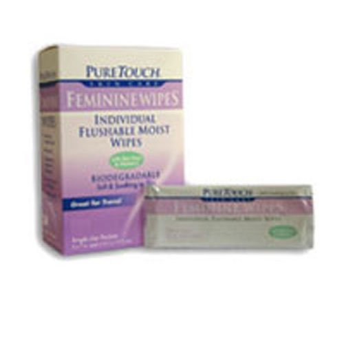 Puretouch Skin Care Wipes Feminine Travel Pk 12 Ct6