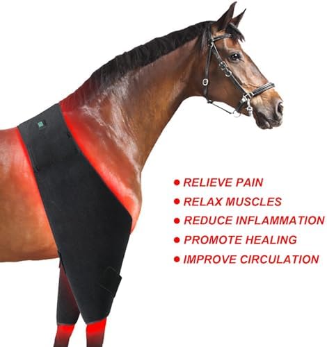 Red Light Therapy Pad for Horses - Infrared Belt for Buttocks &amp Abdomen Full Body LED Therapy Device Near Infrared Wrap - 2pcs Equine Health &amp Recovery Solution
