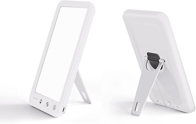 Enjoy Home R.S. Light Therapy Lamp UV-Free 10000 Lux LED Sun Lamp Touch Control with Adjustable Brightness and 4 Timer Function 180° Rotatable Stand