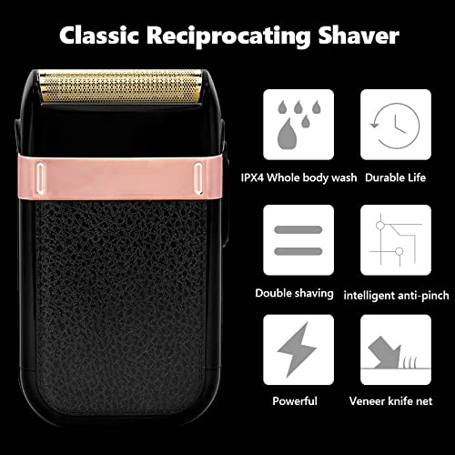 Men's Shaver Clipper Electric Shaver Men's Razor Beard Trimmer Shaver For Men Portable Shaving Machine Hair Clipper Facial Epilator (Color : Black no box)