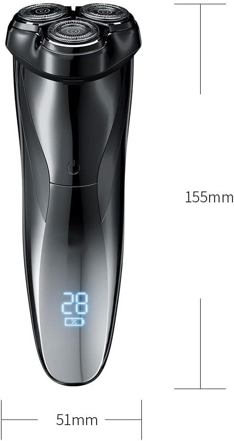Electric Razor for Men USB Rechargeable Men’s Electric Shaver for Rotary Shaving with Pop-up Trimmer