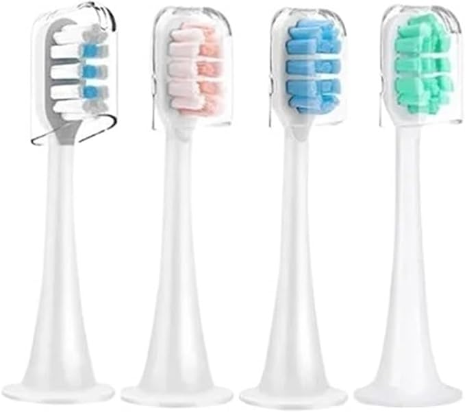 Replacement Brush Heads with Caps Sealed Package Soft for Sonic Electric Toothbrushes(Orange)