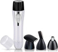 Eyebrow Trimmer Long Nose Hair TrimmerNose Hair Trimmer Razor Clipper Kit Combo Gun Face Nose Facial Eyebrow Hair Beard Trimmer (Color : White)