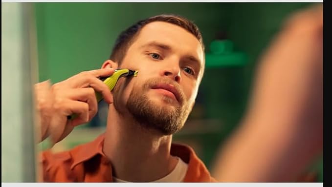 PHILIPS Shaver OneBlade 360 Face Hybrid Electric Beard Trimmer and Shaver with 5-in-1 Face Stubble CombQP2730 20 (QP2730/20)