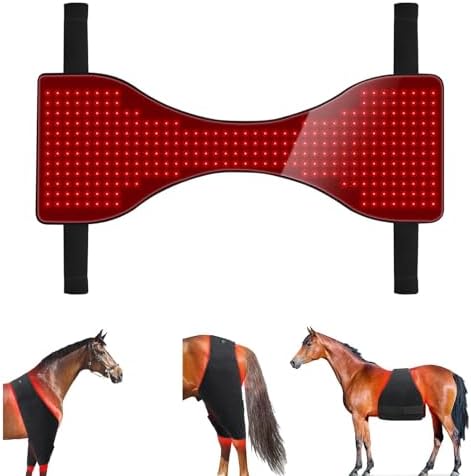 Red Light Therapy Pad for Horses - Infrared Belt for Buttocks &amp Abdomen Full Body LED Therapy Device Near Infrared Wrap - 2pcs Equine Health &amp Recovery Solution