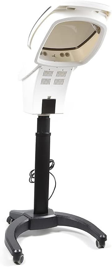 700W Stand Up Hair DryerColor Processor Machine Hair Heat LampsPortable Floor Hair Dryer Salon Hair Steamer with WheelsAdjustable Height LCD Panel