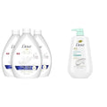 Dove Advanced Care Hand Wash Deep Moisture Pack of 3 for Soft Smooth Skin More Moisturizers &amp Body Wash with Pump Sensitive Skin Hypoallergenic Paraben-Free Sulfate-Free Cruelty-Free