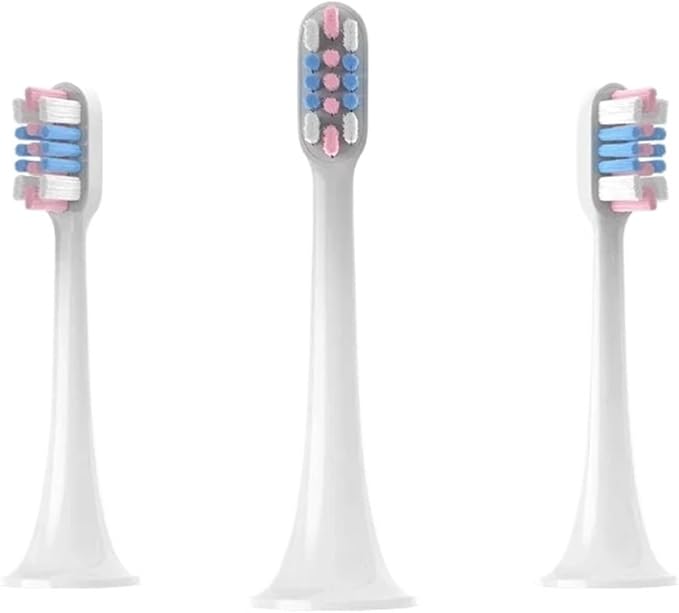 10PCS Electric Toothbrush Head Compatible for T300/T500/T700(10WhiteGreenBlue)