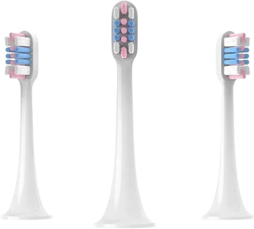 10PCS Electric Toothbrush Head Compatible for T300/T500/T700(10WhiteGreenBlue)