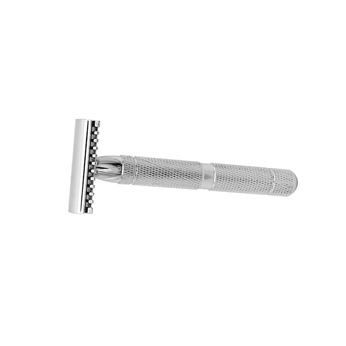 Baluue 2pcs Men Razor Safety Razor Stainless Steel Blade Double Shaver for Gentle Hair Removal