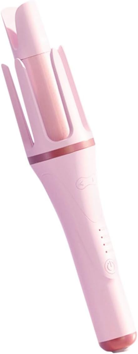 Automatic Electric Hair Curler Handheld with Temperature US Plug for Home Use Sleek Styling Tool for Long Hair Fast Heating Wave Curling Wand Heat Protection for Damage Reduction