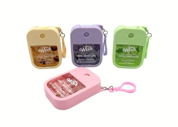 Wish Hand Sanitizer Spray with Silicone Case 40 Pack