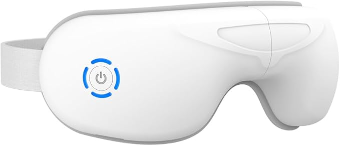 Heated Eye Massager for Dry Eye &amp Migraine Relief FSA Eligible/HSA Eligible Gentle Warmth &amp Light Compression Foldable Rechargeable Eye Mask One-Button Easy Operation