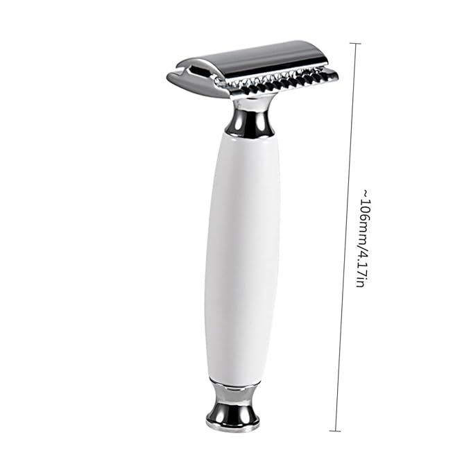 balacoo 3pcs Men's Razor Double-sided Manual Razor Blade Vintage Shaving Machine Modern Design Lightweight
