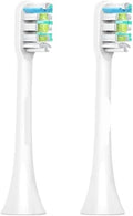 Replacement Toothbrush HeadsCompatible for SOOCAS X1 X3 X3U X5 V1(White 2 pcs)