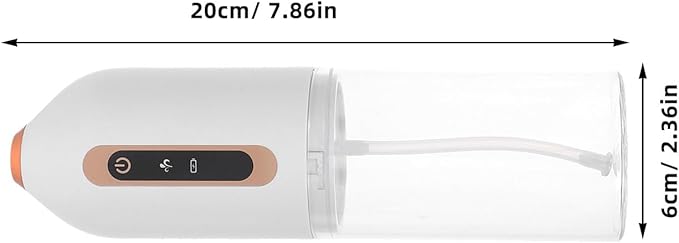 Didiseaon Portable Mini Water Flosser for Teeth Cleaning Rechargeable Cordless Oral Irrigator Waterproof Travel Dental Flosser for Home Office