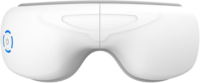 Heated Eye Massager for Dry Eye &amp Migraine Relief FSA Eligible/HSA Eligible Gentle Warmth &amp Light Compression Foldable Rechargeable Eye Mask One-Button Easy Operation