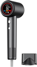ELOVA Negative Ionic Hair Dryer 150000 RPM High Speed Brushless Motor Fast Drying Blow Dryer Smart Temperature Control Low Noise and Magnetic Diffuser &amp Nozzle for Home Salon Travel