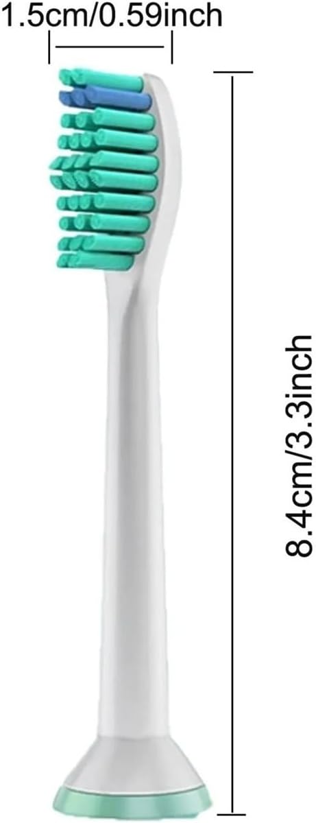 4/8/12/16/36Replacement Toothbrush Heads Compatible with Philips Electric Brush Head 1100 2100 4100 4300 5100 5300 6100 6500 etc(24pcs)