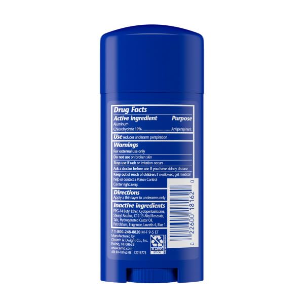Arrid XX Extra Extra Dry Solid Antiperspirant Deodorant Cool Shower 2.6 oz. (Pack of 6)