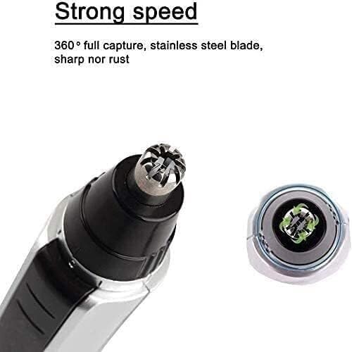 Portable Nose Ear Trimmer Painless Hair Remover Shaver for Face Electric Razor for Women and Men Battery-Operated