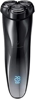 Electric Razor 3D Rechargeable Waterproof Electric Shaver Wet &amp Dry Rotary Shavers for Men Electric Shaving Razors with Pop-up Trimmer LED Display 150 Mins Battery Life for Shaving