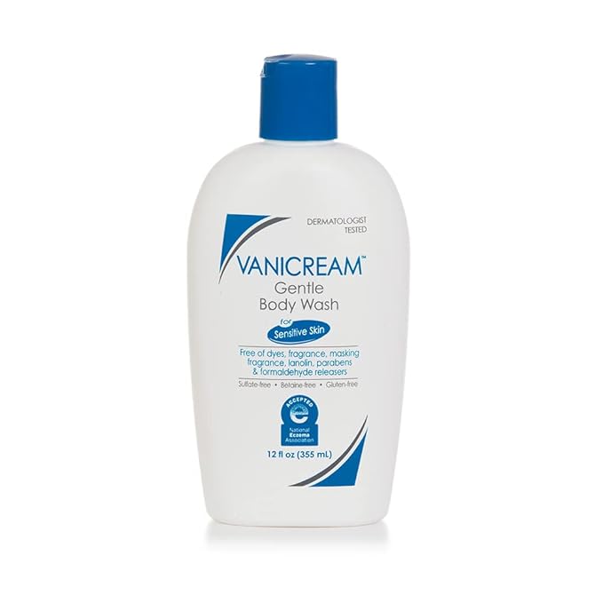Vanicream Aluminum-Free Gel Deodorant - 2 oz - Unscented Formula for Sensitive Skin &amp Gentle Body Wash -12 fl oz - Formulated Without Common Irritants for Those with Sensitive Skin