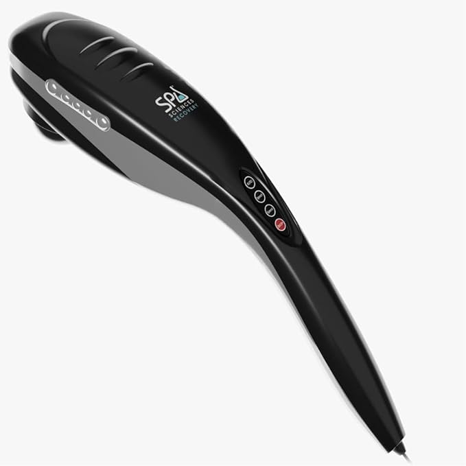 SPA SCIENCES - Vara - Handheld Deep Tissue Massager for Muscles Back Foot Neck Shoulder Leg Calf - Electric Percussion Body Massage - FSA and HSA Eligible - Helps Stimulate Cellulite Zones