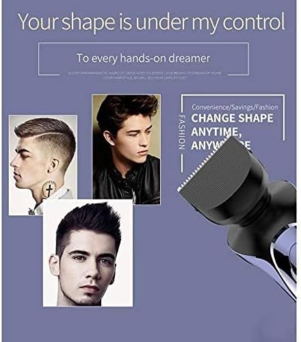 Men's Electric Shaver - Cordless Rechargeable Rotary Shaver Razor for Men with Pop-up Sideburn Trimmer Wet and Dry