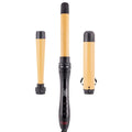 CHI Interchangeable Curling Wand 3 Barrel Attachments For Versatile Curls 0.5-1.25 Inverted Tapered Barrel 1 &amp 1.5 Barrel