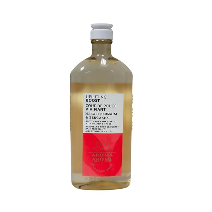Bath &amp Body Works NEROLI BLOSSOM &amp BERGAMOT Body Wash Gift Set with a Red Bow for Holidays &amp Gifts - Pack of 2